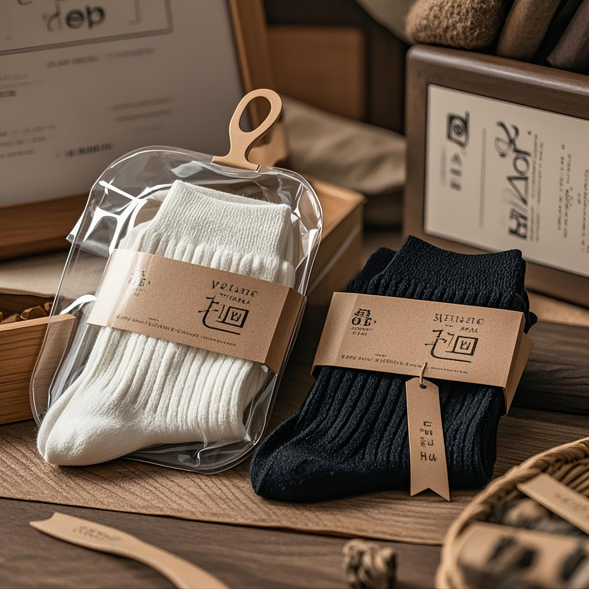 Socks price tag display board